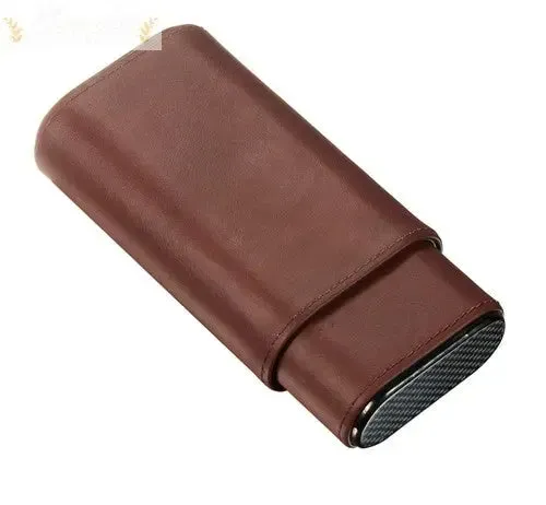 Visol Burgos Leather Travel Cigar Case