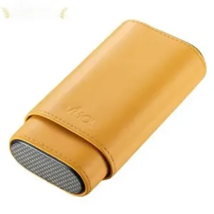Visol Burgos Leather Travel Cigar Case