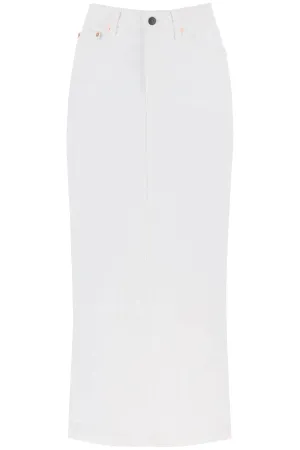 Wardrobe.Nyc Denim Column Skirt With A Slim