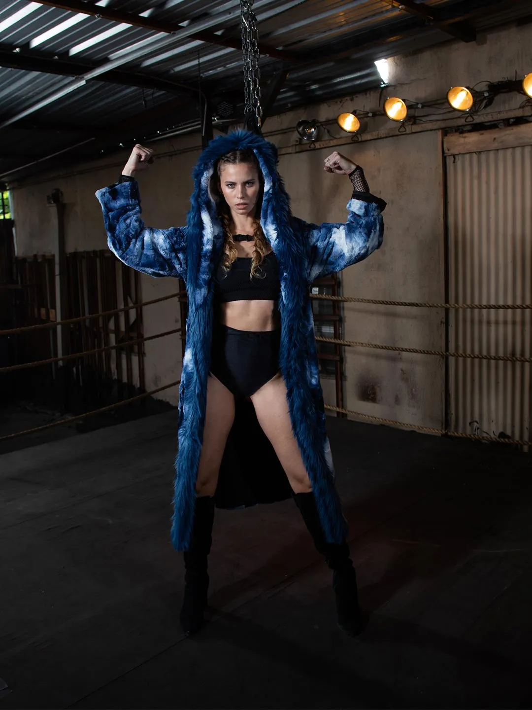Water Wolf Classic Faux Fur Style Robe | Women's