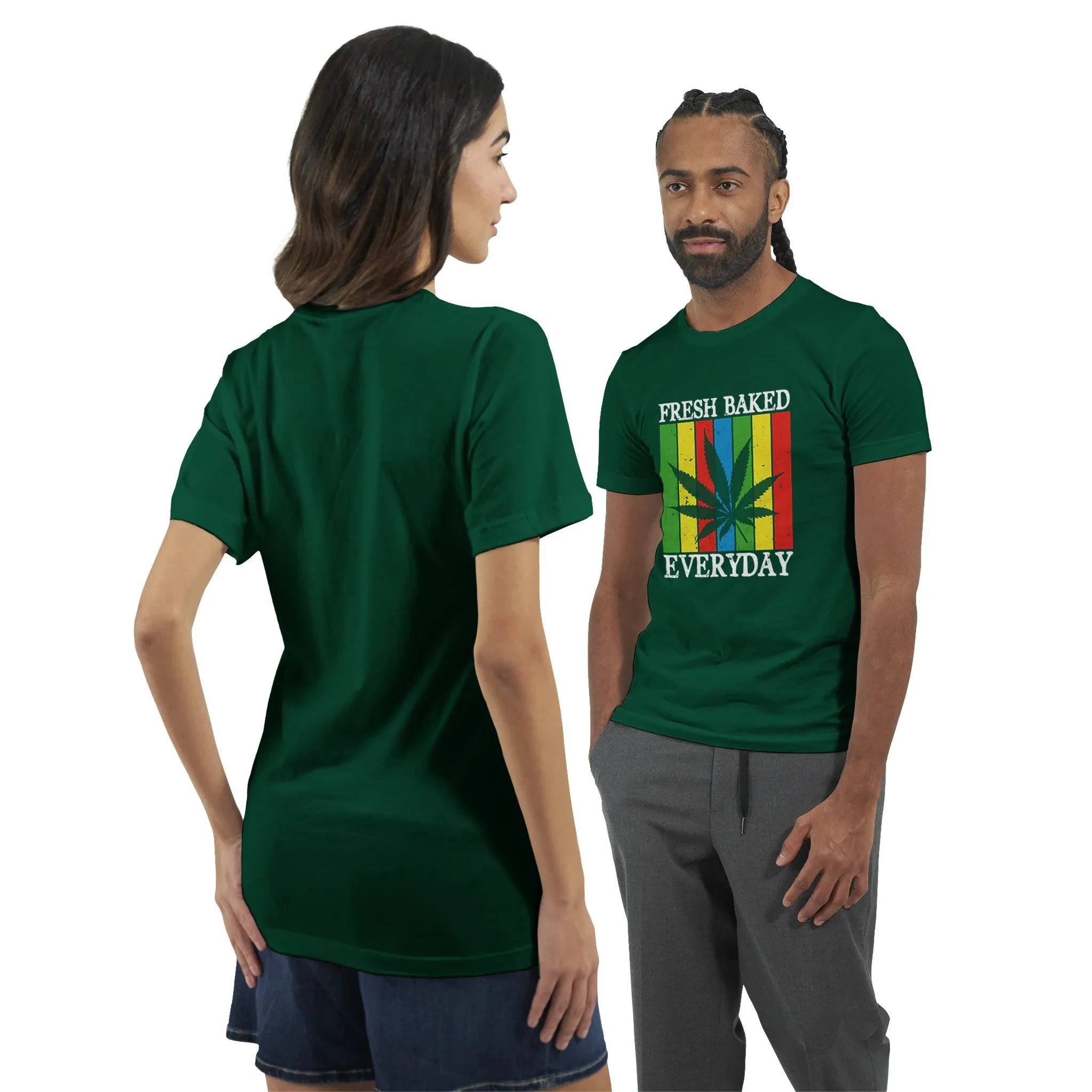 Weed T-shirt - Fresh Baked Everyday - Premium Unisex Crewneck T-shirt