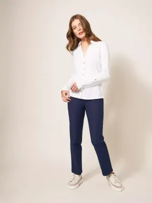 White Stuff Savannah Stretch Trousers in Dark Navy