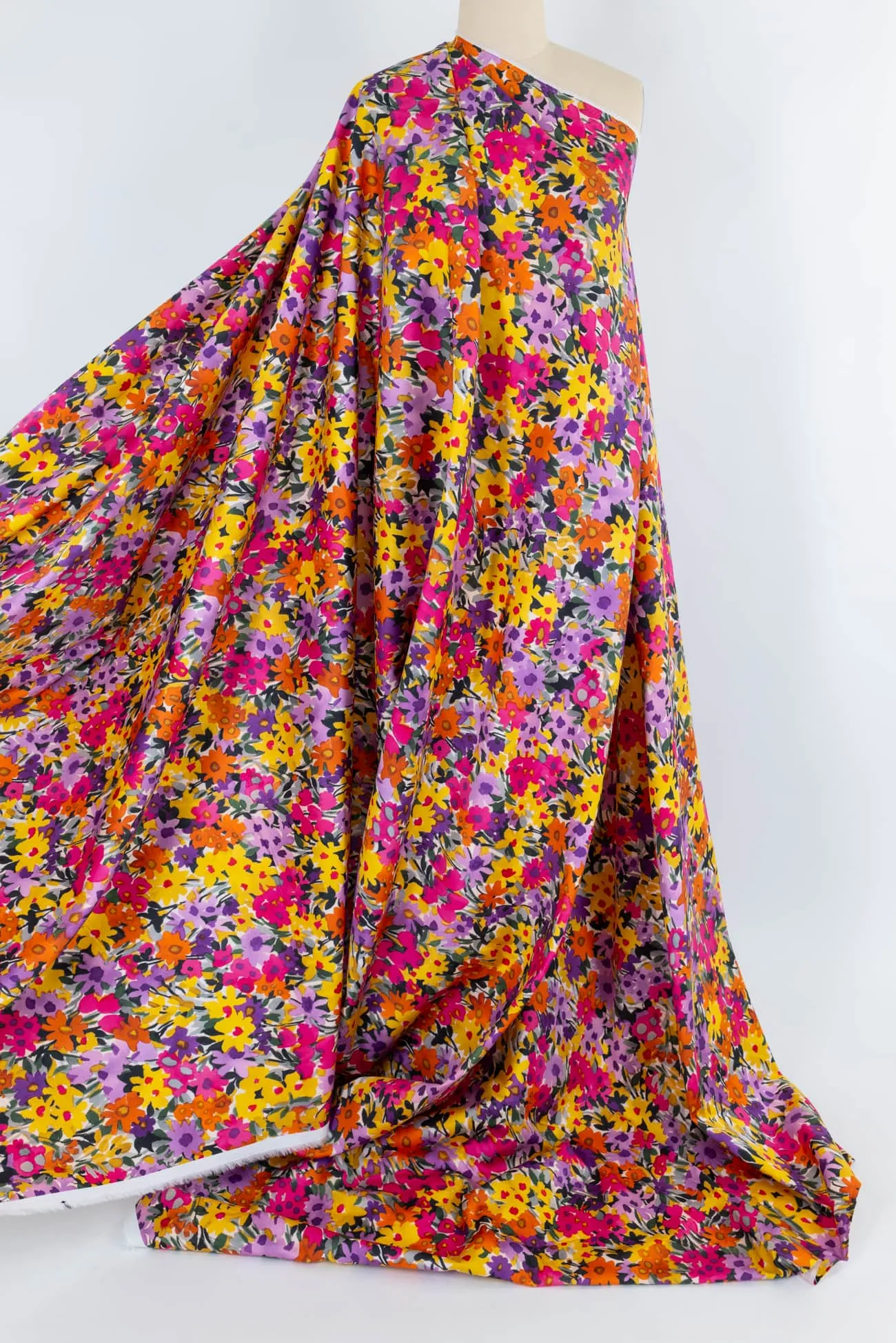 Wildflower Field Stretch Cotton Woven