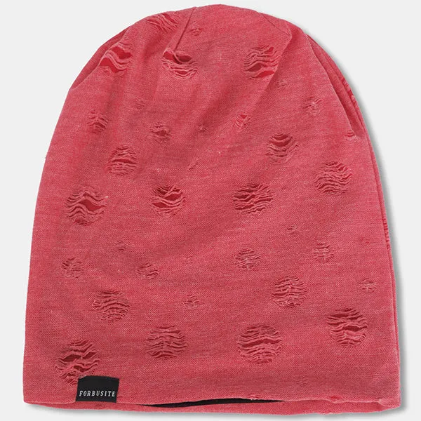 Women Lightweight Distressed Beanie Hat for Summer B405