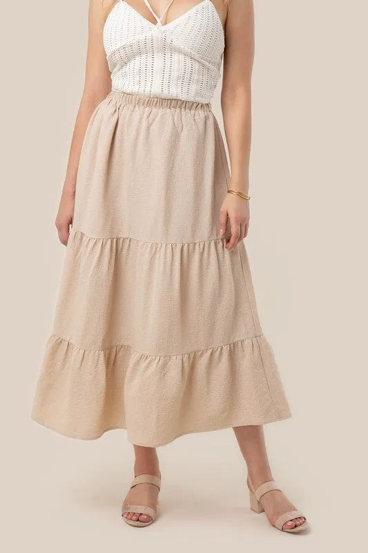 Women Tiered maxi skirt