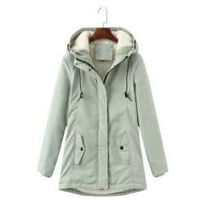 Women’s Warm Plush Hooded Jacket