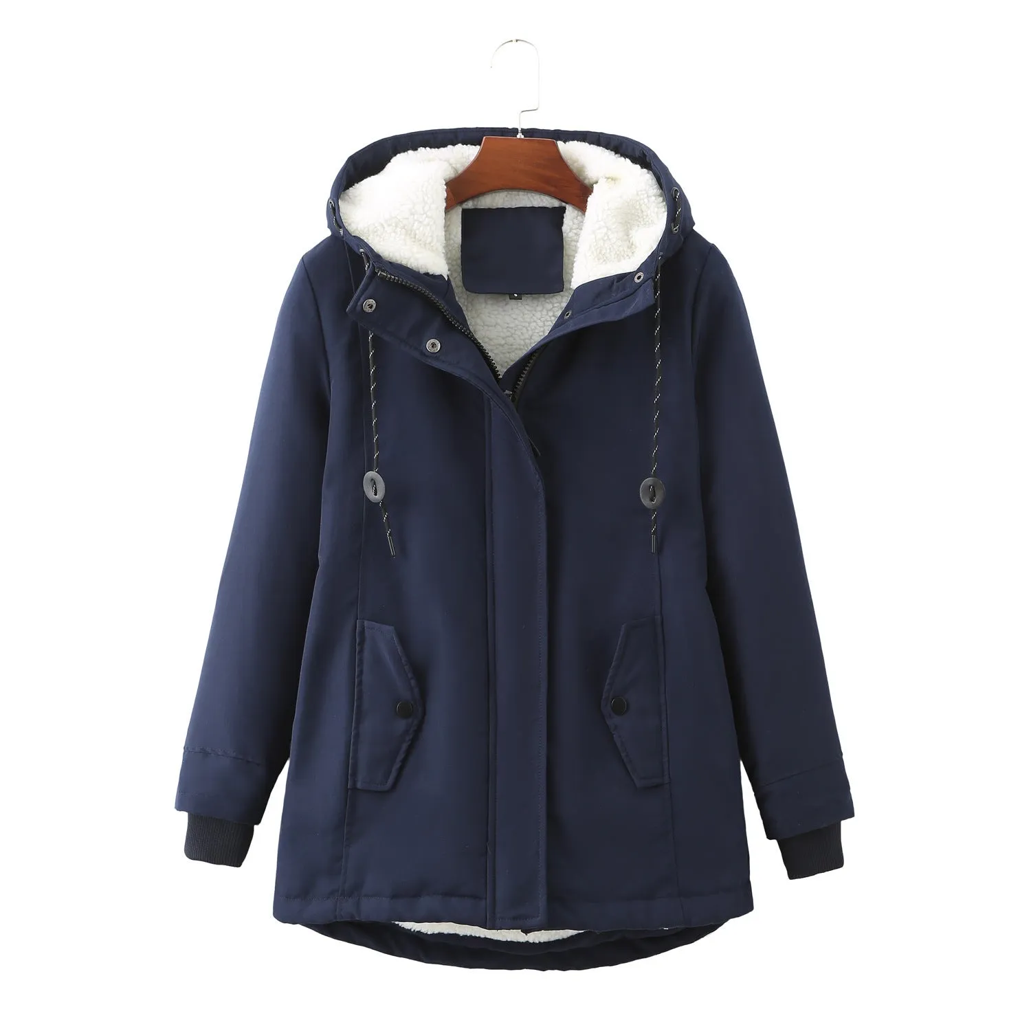 Women’s Warm Plush Hooded Jacket