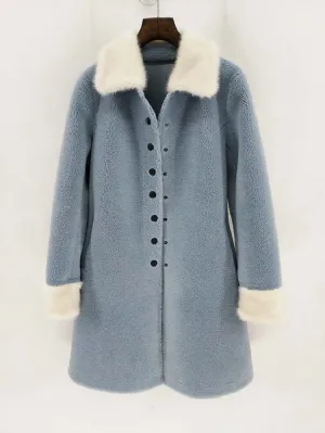 Women's Winter Slim Wool Long Coat
