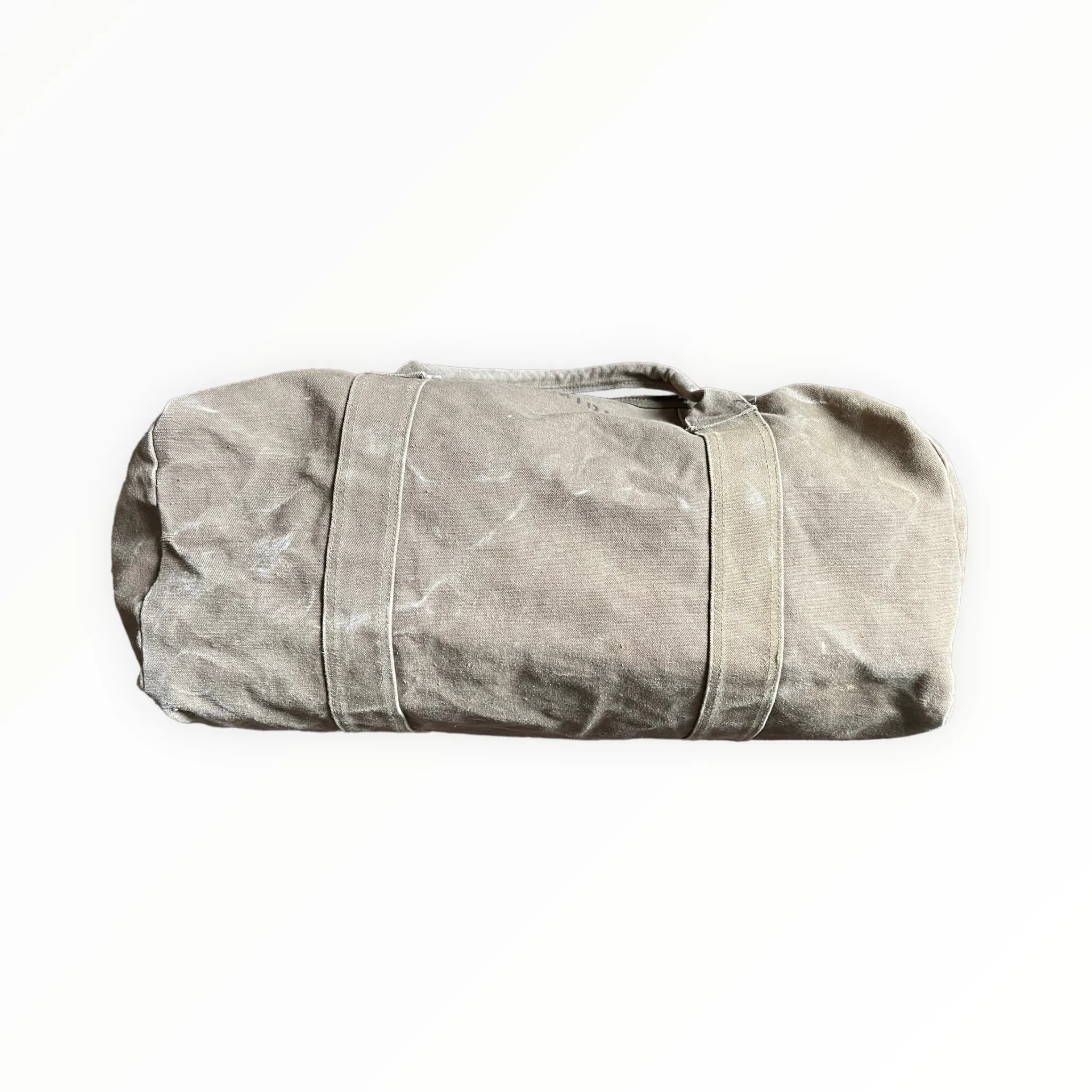 WWII Pilot Canvas Duffle Bag Stenciled